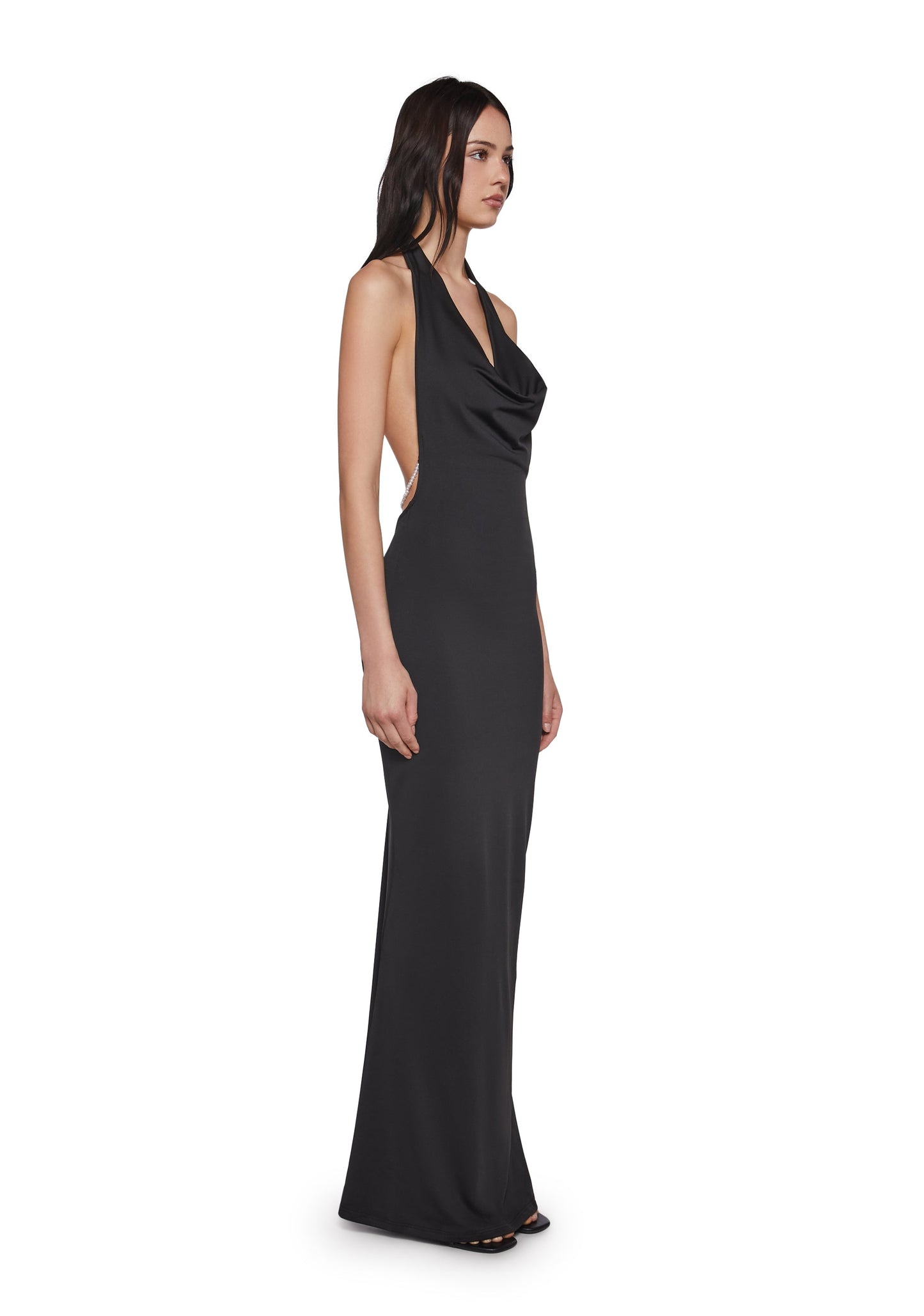 Dazzling Backless Maxi Dress