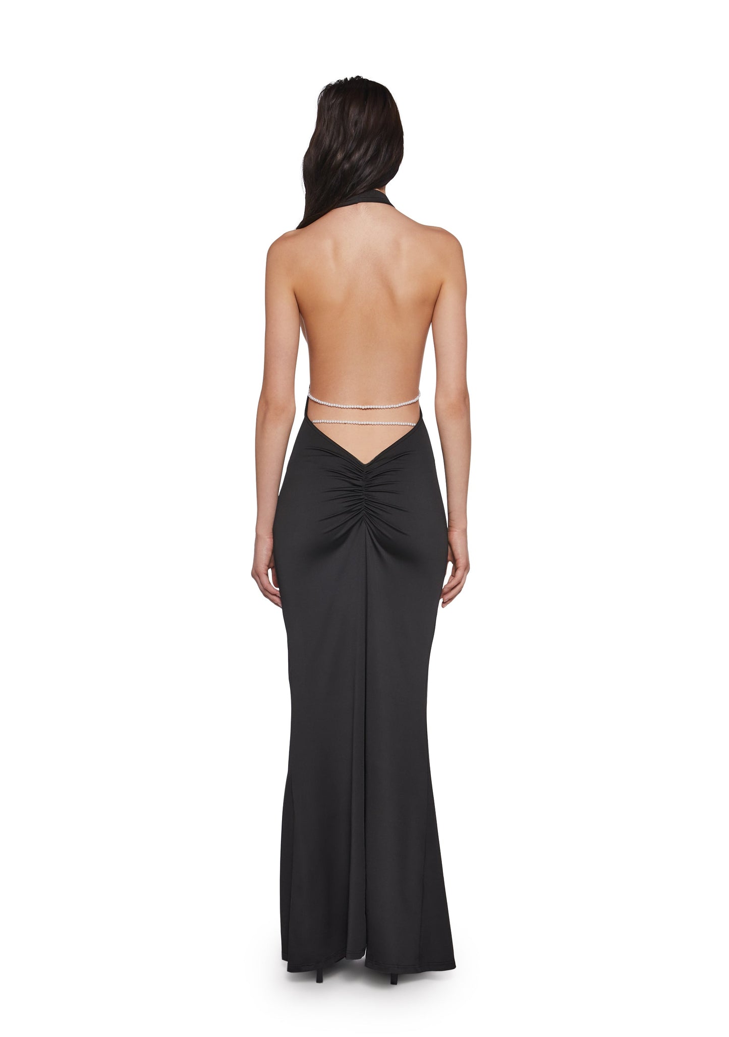 Dazzling Backless Maxi Dress