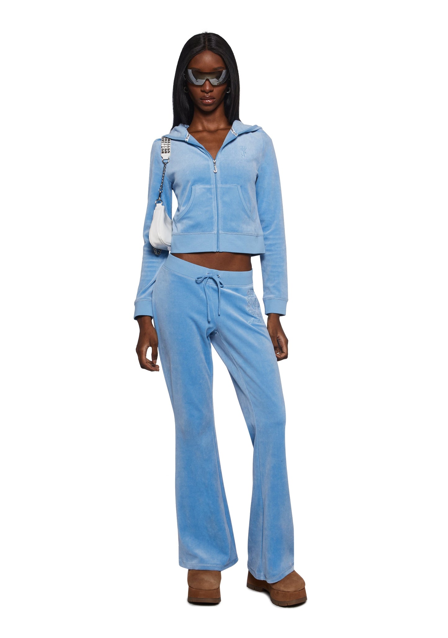 Crown Heritage Cotton Velour Track Pants
