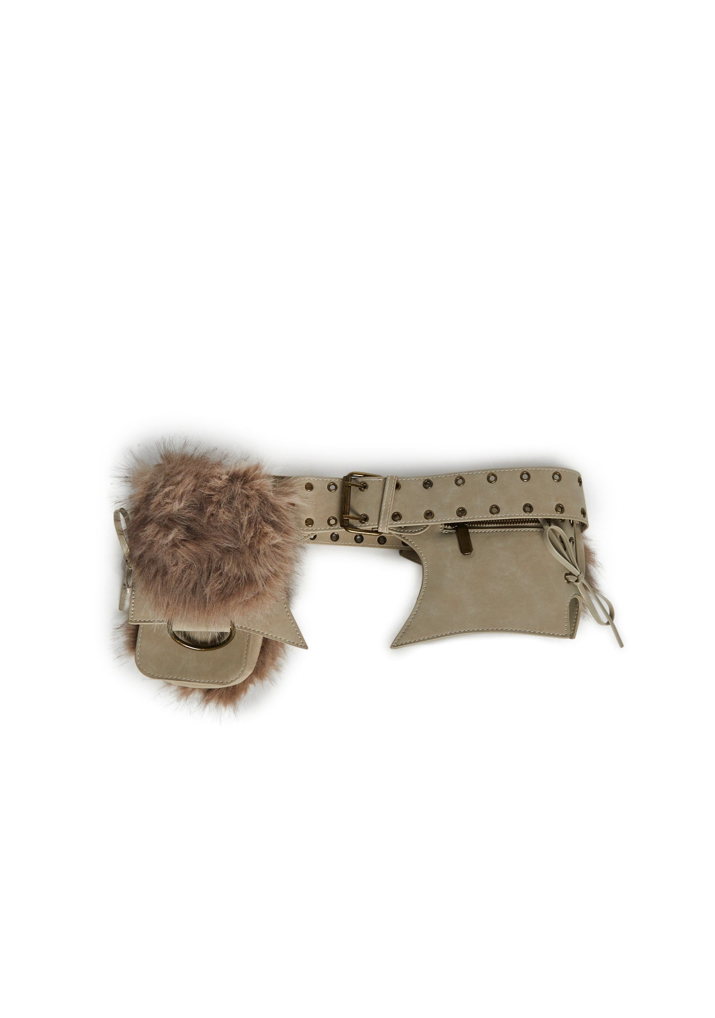 Mojave Dreams Utility Belt - Beige Fur