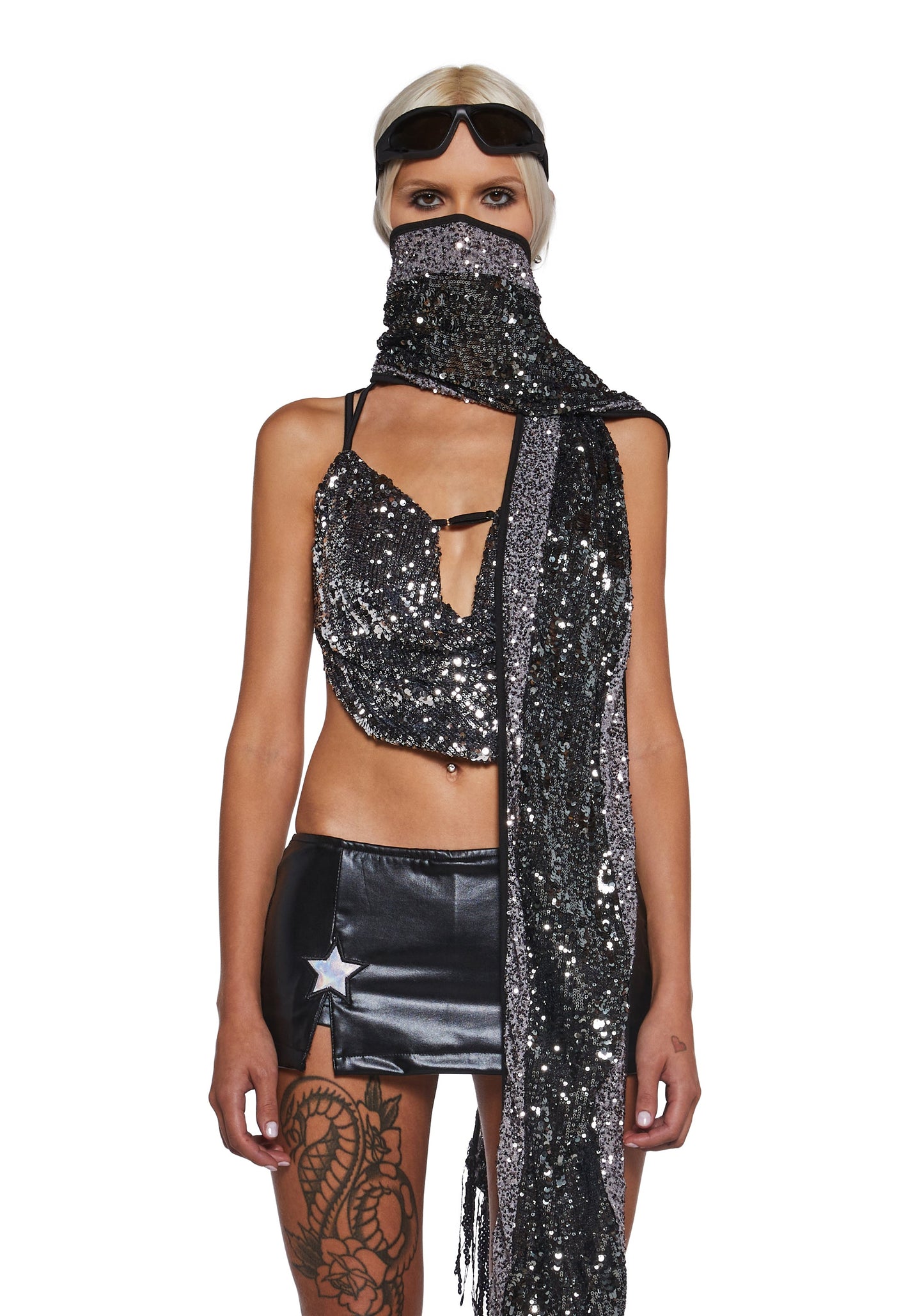 Clear Curiosity Scarf - Metallic
