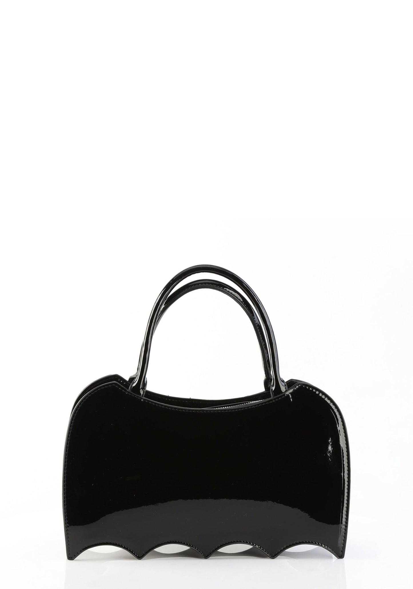 Patent Bat Shaped Handbag