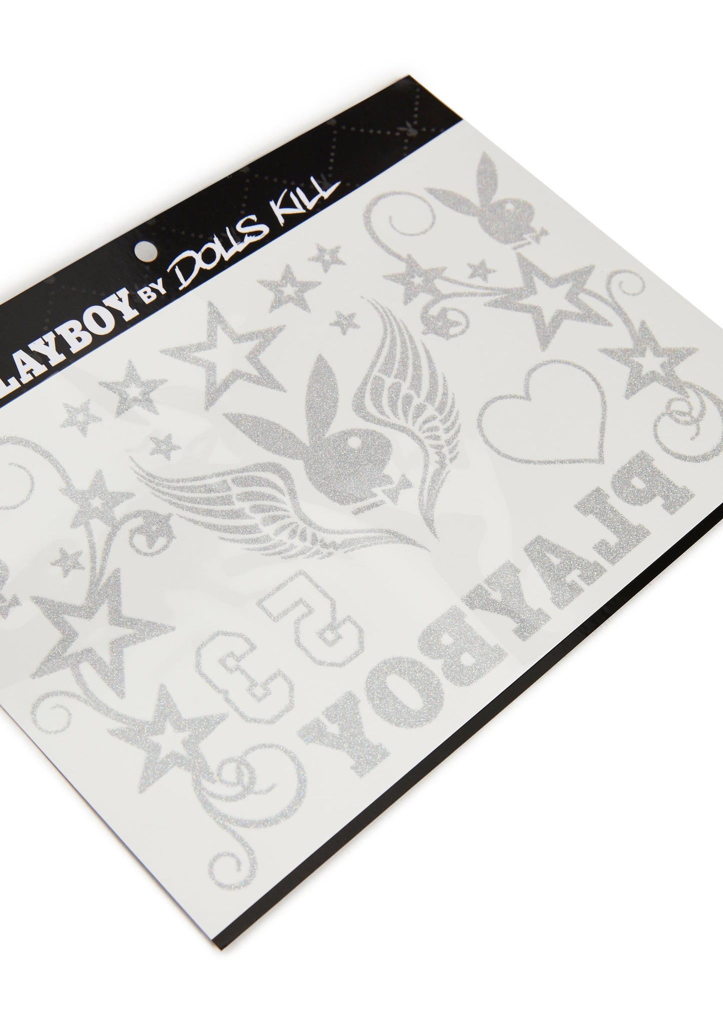 Playboy Glitter Tattoo Sheet