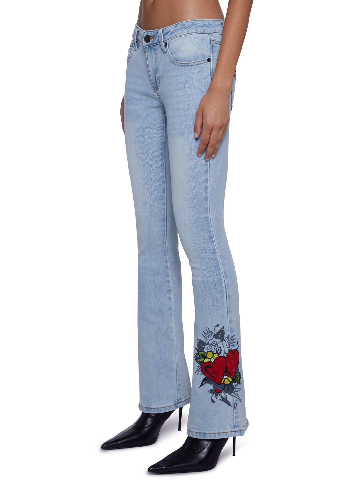 Hearts Bootcut Jeans