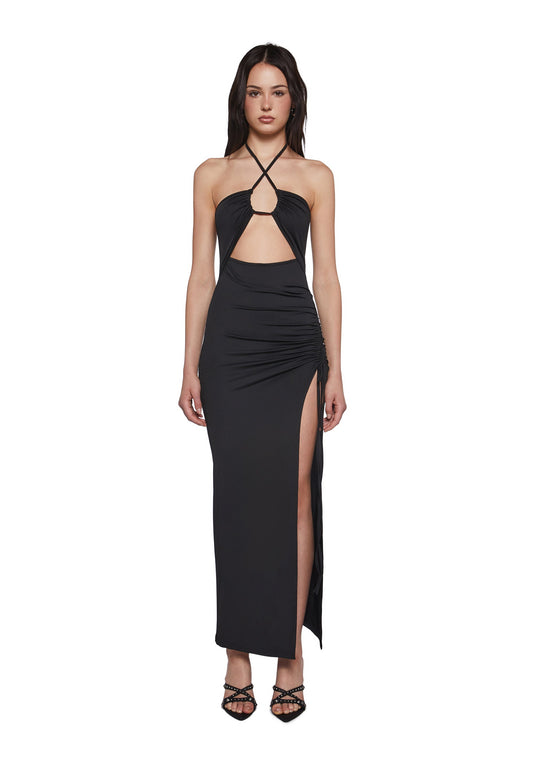 Sensual Mood Maxi Dress - Black