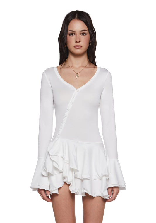 Flirty Days Mini Dress - White