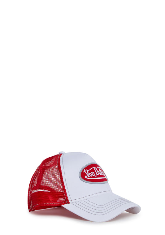 White And Red Trucker Hat