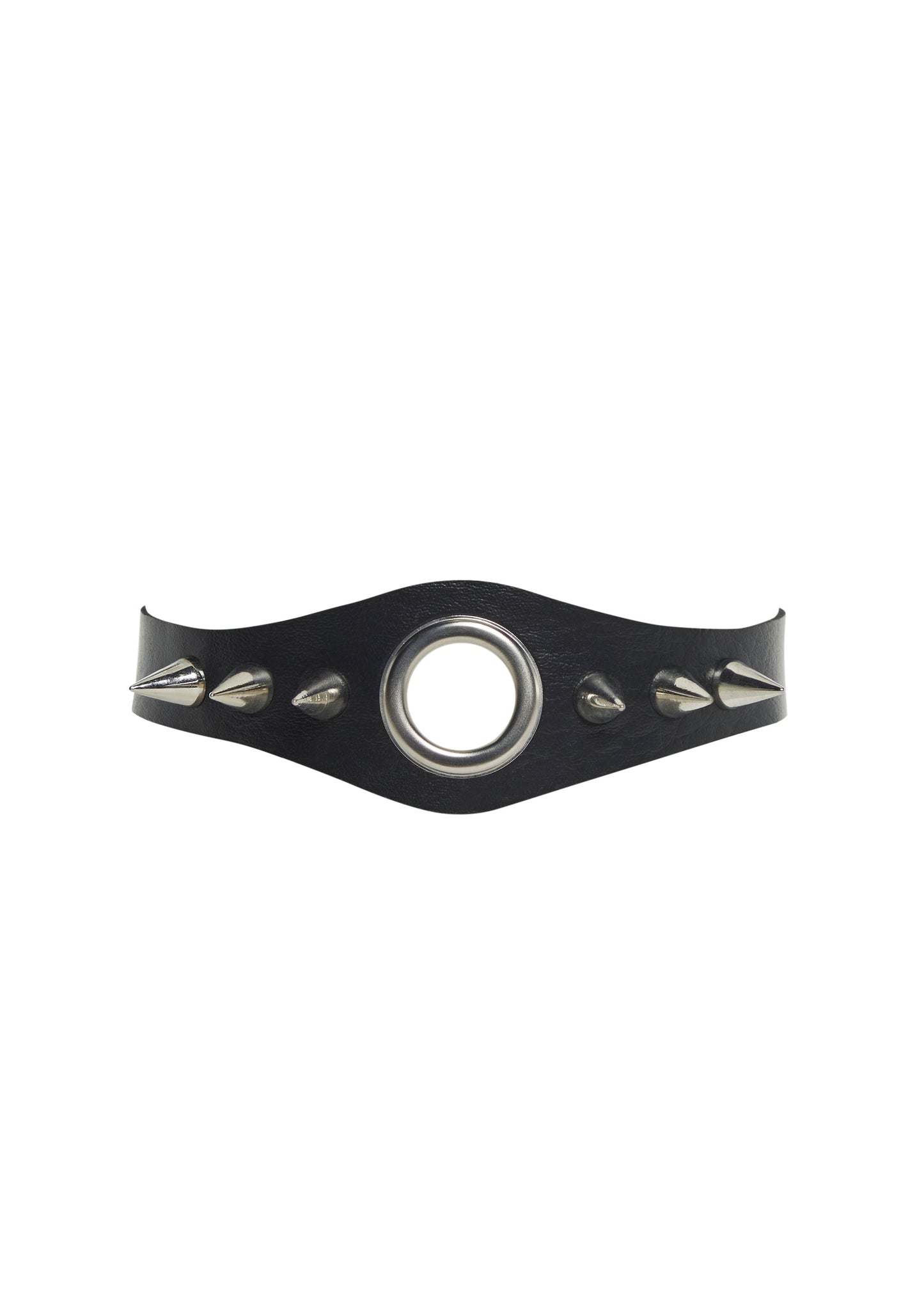 Heartless Leather Spiked Choker