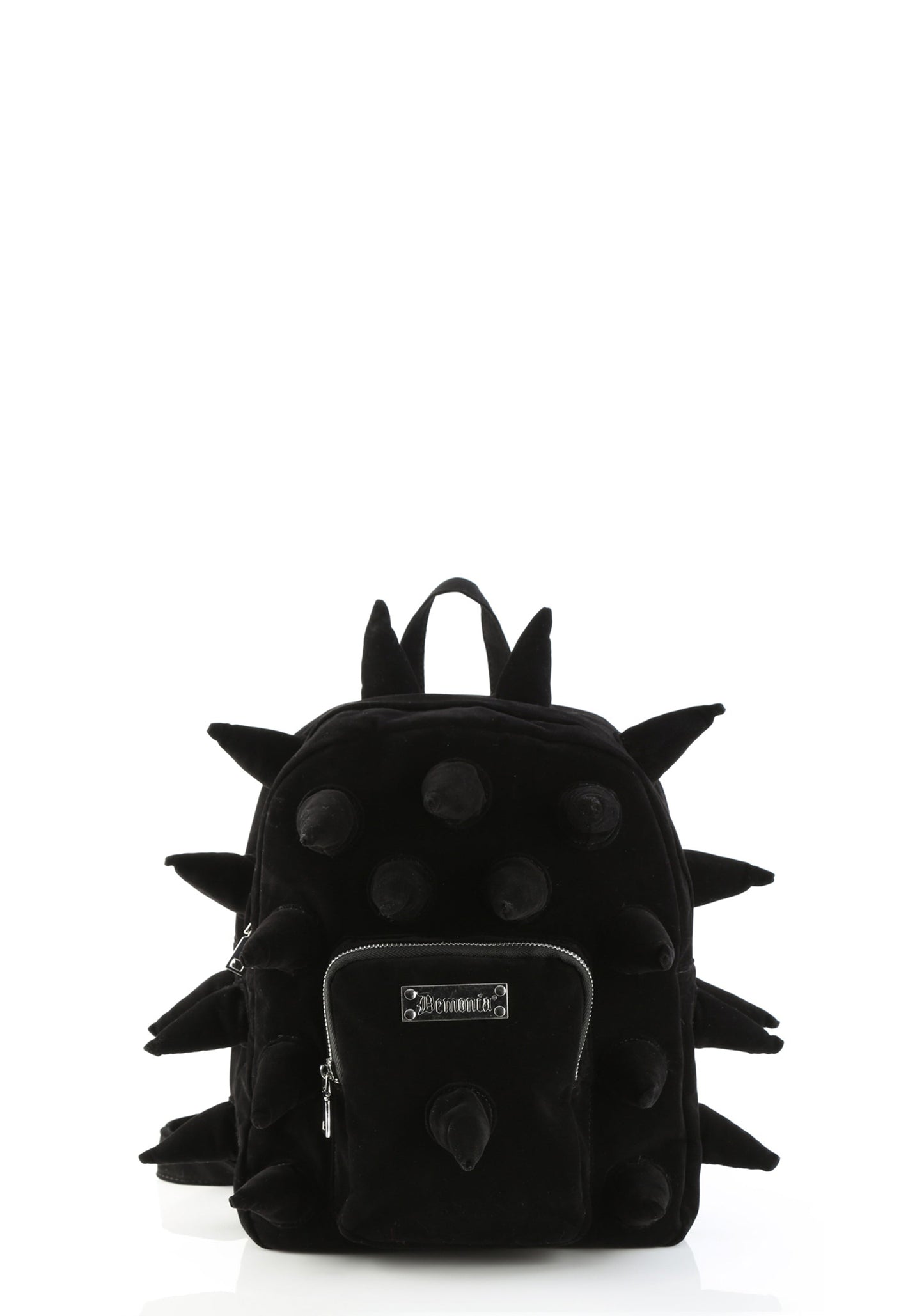 Velvet Spiked Mini Backpack