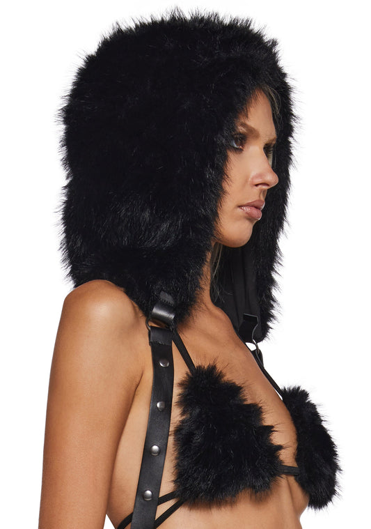 True Dimensions Hooded Fur Harness