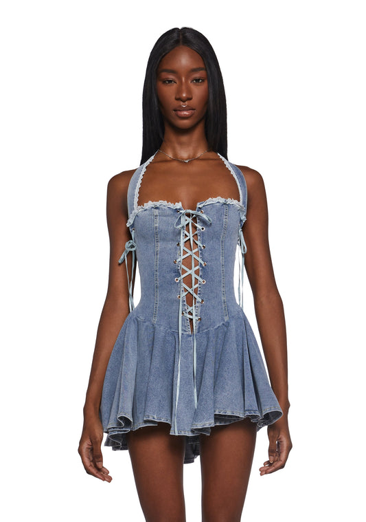 Chain Reaction Denim Dress