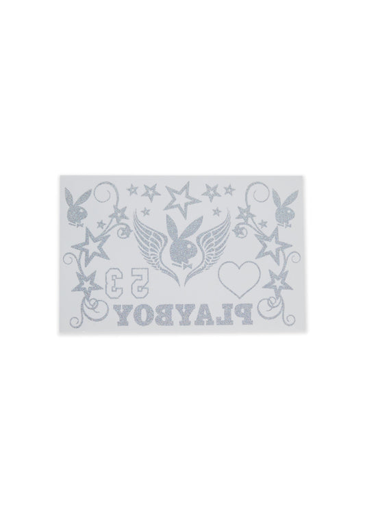 Playboy Glitter Tattoo Sheet