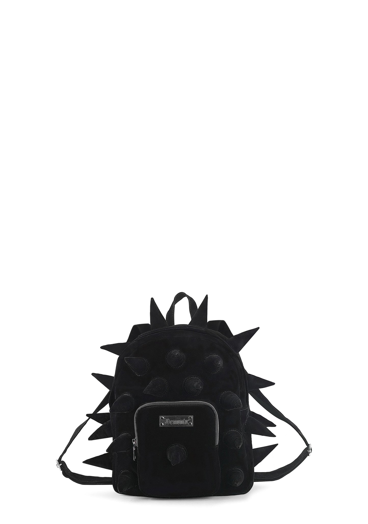Velvet Spiked Mini Backpack