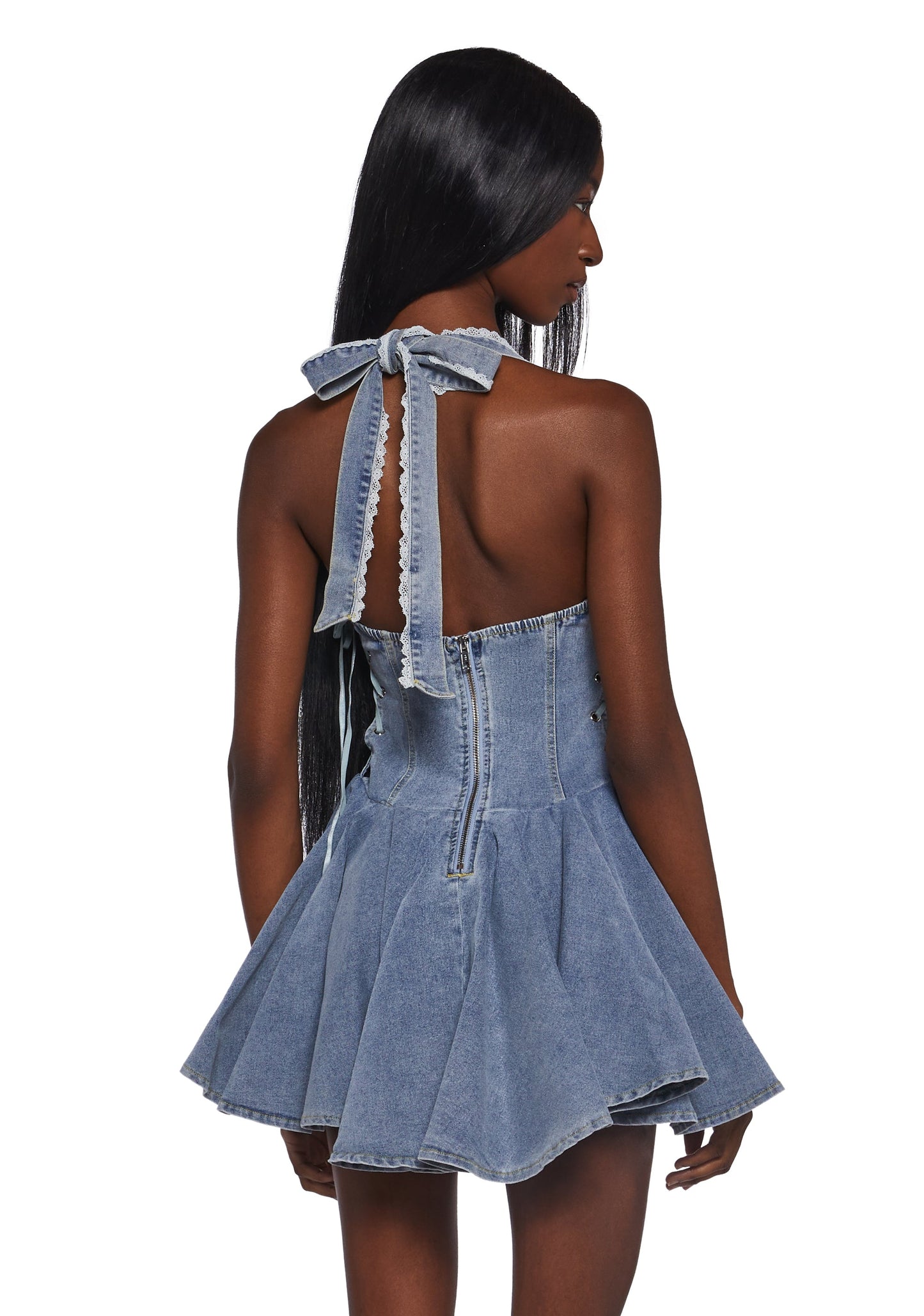 Chain Reaction Denim Dress