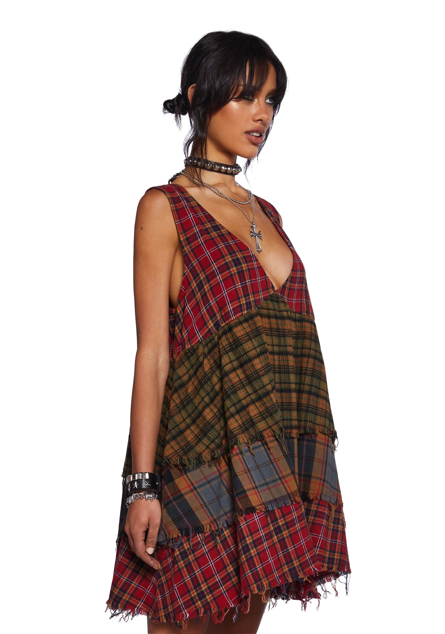 Get Over It Babydoll Dress - Red