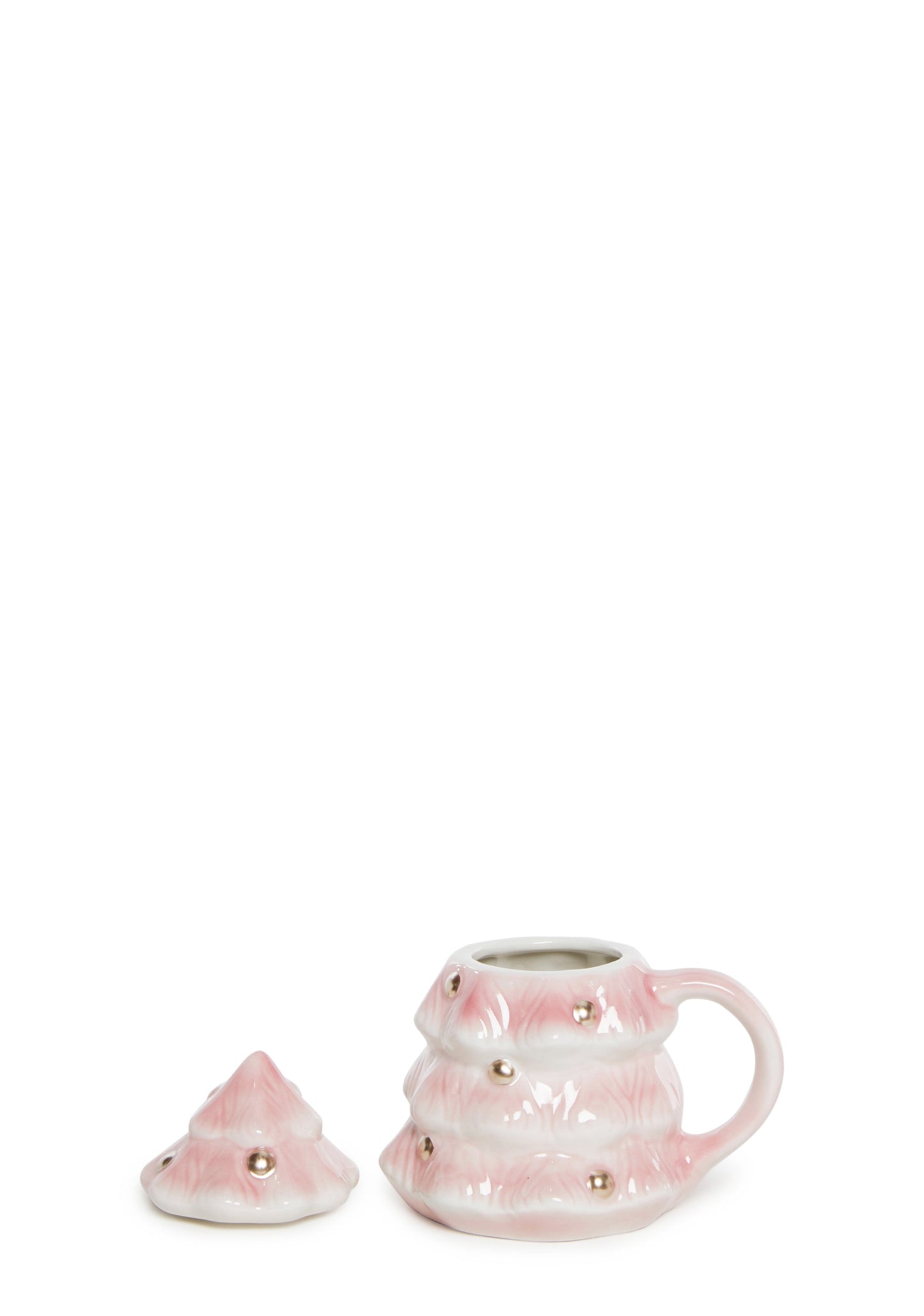 Christmas Tree Lidded Ceramic Mug