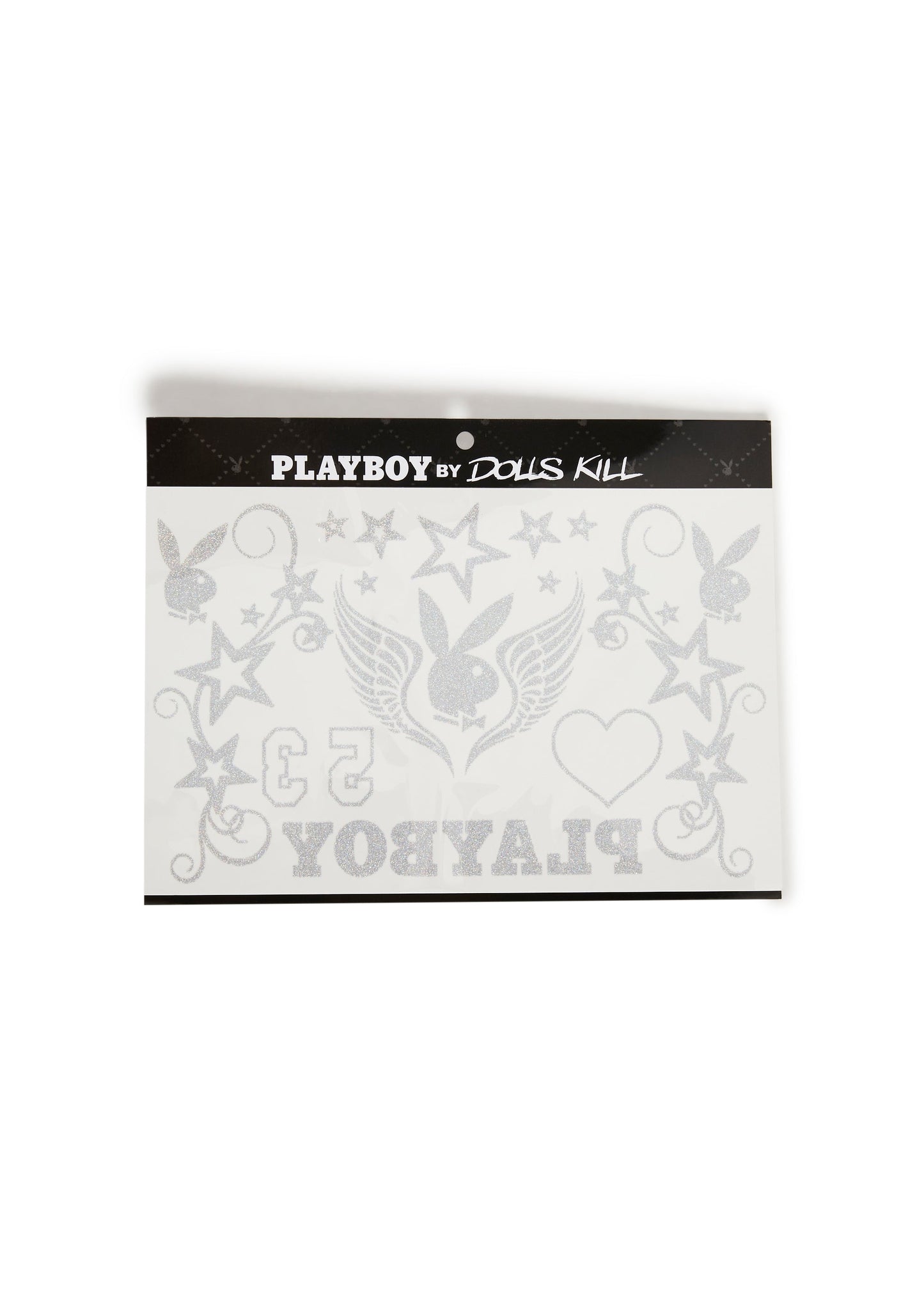 Playboy Glitter Tattoo Sheet